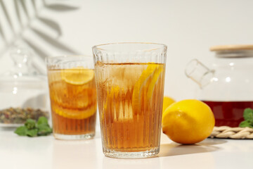 Ice tea - drink for refreshing in hot summer weather
