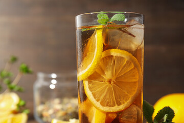 Ice tea - drink for refreshing in hot summer weather