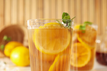 Ice tea - drink for refreshing in hot summer weather