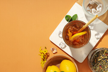 Ice tea - drink for refreshing in hot summer weather