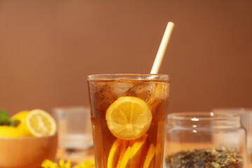 Ice tea - drink for refreshing in hot summer weather