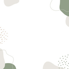 Abstract frame with freeform shape