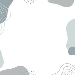 Abstract frame with freeform shape