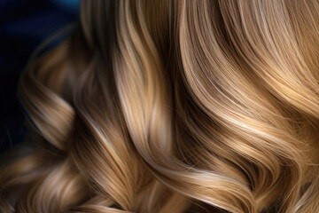 Naklejka premium Balayage effect hair. Generative AI