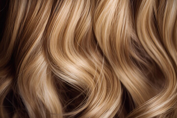 Naklejka premium Balayage effect hair. Generative AI