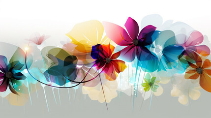 abstract colorful floral background
