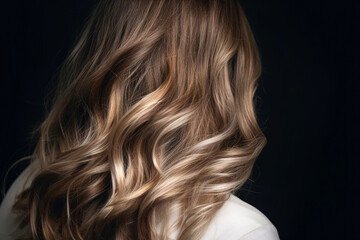 Fototapeta premium Balayage effect hair. Generative AI