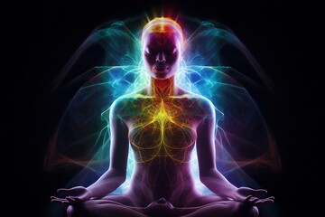 Mental Health and Healing Aura Imaging and Zen Attainment.  Generative ai.