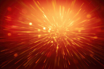 golden light red background