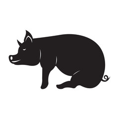 pig icon logo vector design template