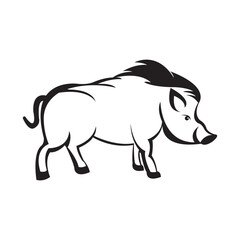 Obraz na płótnie Canvas pig icon logo vector design template