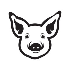 pig icon logo vector design template