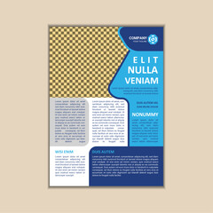 Obraz premium Vector Business Flyer Design Template A4 Size with Bleed