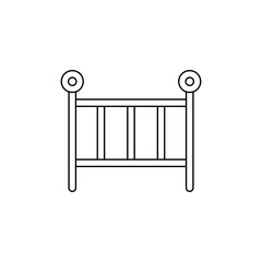 Fence icon vector. paling illustration sign. fencing symbol. hedge logo.