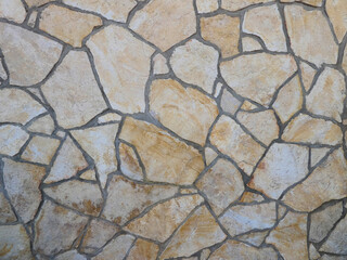 irregular shaped stone wall cladding background