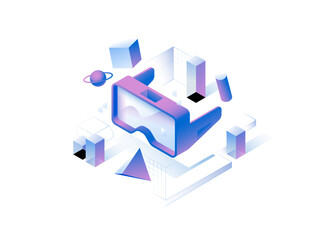 Isometric Crypto Currency Cryptocurrency Illustration Blockchain trading investment conversion security NFT Wallet Game Music Movie Product Digital Mining Technology IOT IT