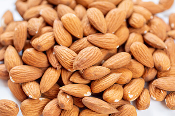Bunch of unroasted Almond nuts