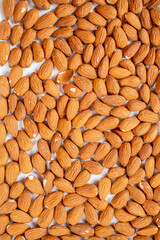 Bunch of unroasted Almond nuts