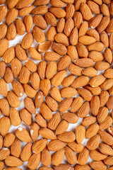 Bunch of unroasted Almond nuts