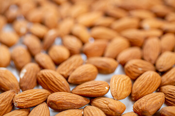 Bunch of unroasted Almond nuts