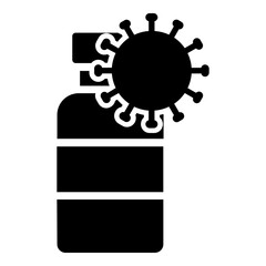 Vaccine black icon. Suitable for website, content design, poster, banner, or video editing needs