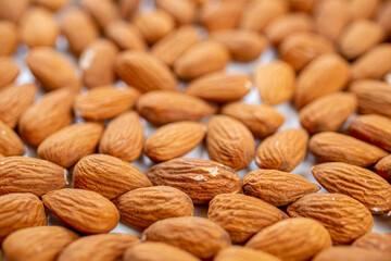 Bunch of unroasted Almond nuts