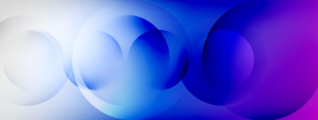 Light geometric abstract background with lines, circles