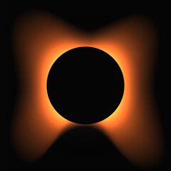 Circle illuminate light frame with color gradient