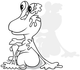 Drawing of a Garbage Monster with Slime on his Body