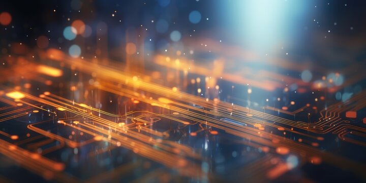 Hardware and texhnology concept background made with generated ai