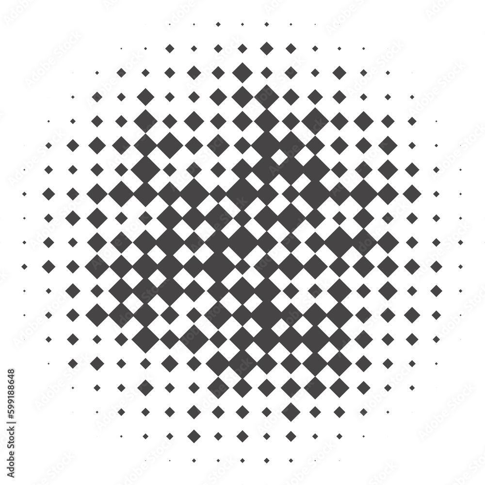 Poster circle dots with halftone pattern. round gradient background. element with gradation points texture.