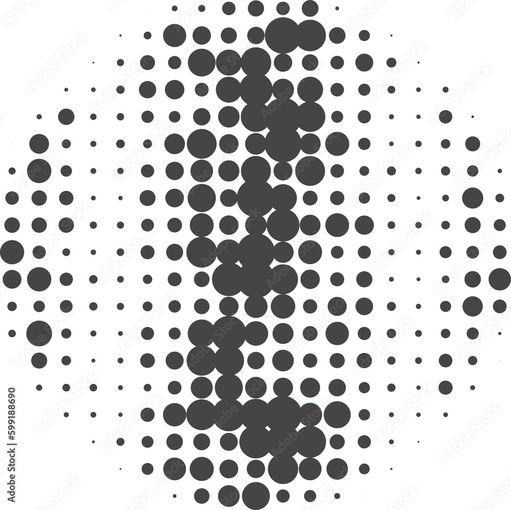 Poster circle dots with halftone pattern. round gradient background. element with gradation points texture.