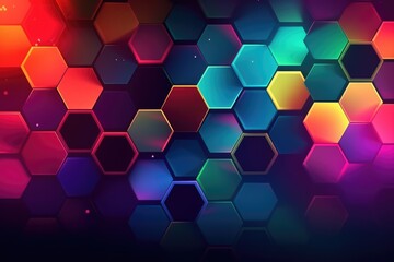 Hexagon texture background made with generative ai