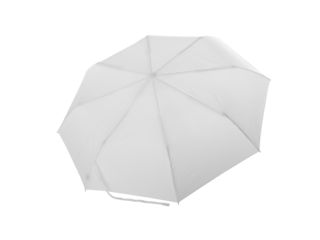 Mock-up of white umbrella isolated on transparent background