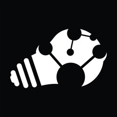 Atom inside the light bulb
