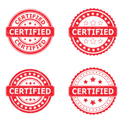 Certified grunge vector collection