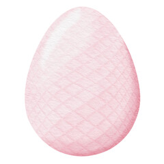Pink Watercolor easter egg.