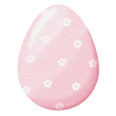 Pink Watercolor easter egg.