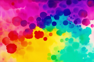 Abstract colorful background. Watercolor paint. Digital art, Generative AI

