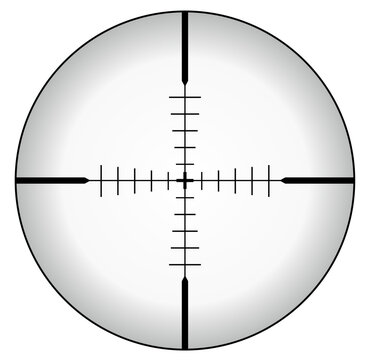 Grafik Fadenkreuz Zielferrohr Sniper Markierung
