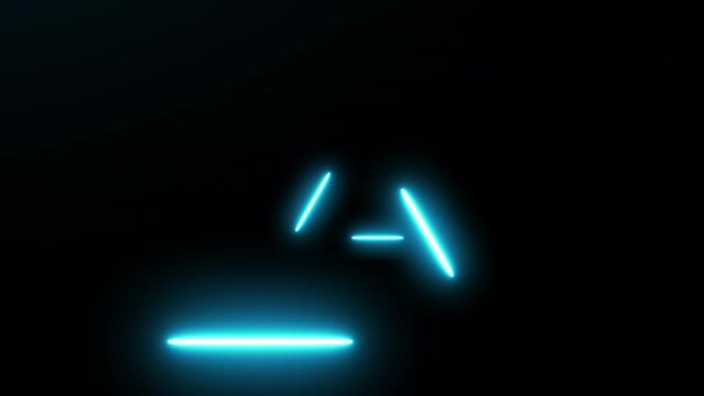 Metaverse Triangle spinning tunnel with black background