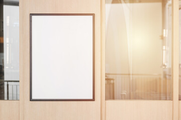 blank advertising sign board ads billboard at street coffee shop shopping mall for marketing montage background