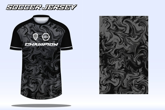 Soccer jersey sport t-shirt design mockup for football club