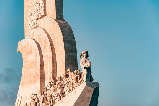 Monument to the Discoveries at Belem. Lisbon. Portugal. Padr&atilde;o dos Descobrimentos