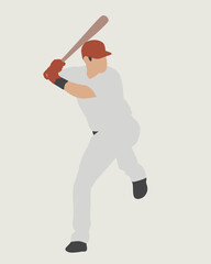 a male baseball player, who is preparing to hit the ball