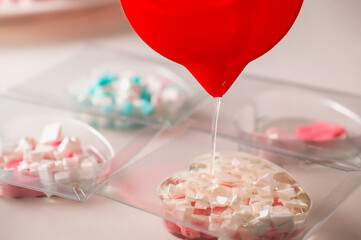 natural cosmetics factory assembly line