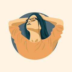 girl vector illustration