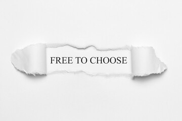 free to choose	