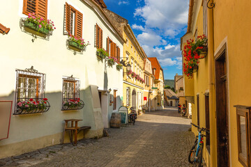 Fototapeta na wymiar Durnstein town in Wachau valley. Austria