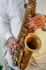 Saxophon. Saxofonist. 